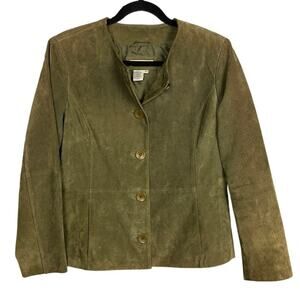 Cold Water Creek Vintage Leather Jacket Size PM